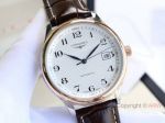 Best Quality Copy Longines Master 2-Tone Rose Gold White Dial 40 mm